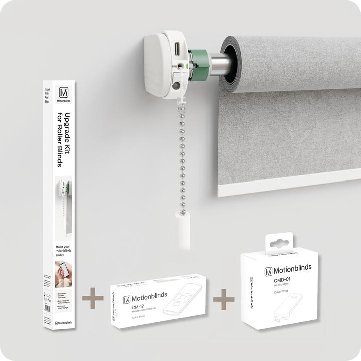 Motionblinds Upgrade Kit starterkit (Upgrade Kit for roller blinds + bridge + 1C remote)