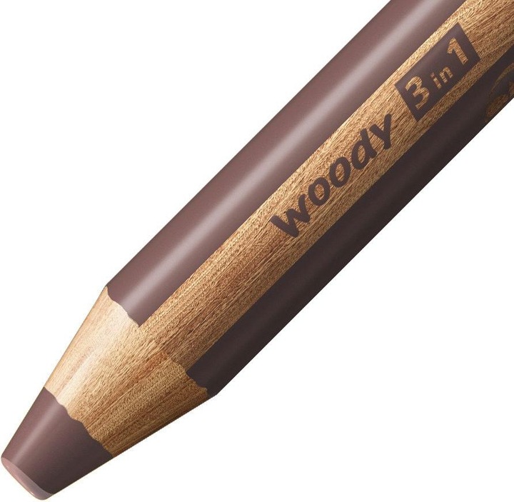 Actual product image STABILO woody 3 in 1 coloured pencil (Brown, 1 x)