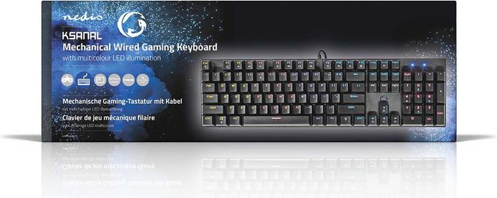 Produktbild Nedis Wired Gaming Keyboard USB Type-A Mechanische Tasten LED QWERTY US-Layout Stromversorgung über (Eng. Int., Kabelgebunden)