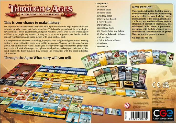 Actual product image Czech games edition Expert Game Through the Ages (German)