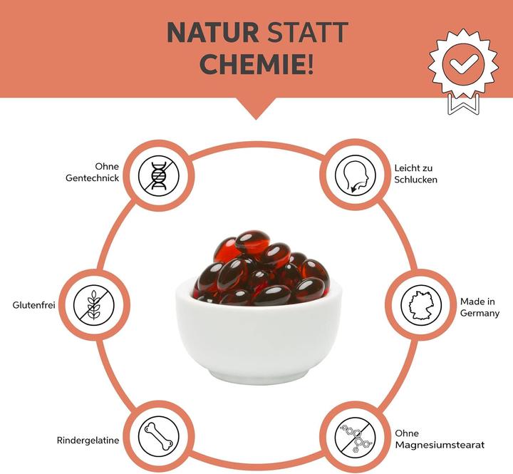 Produktbild Eltabia Krillöl Kapseln | Premium Krill Öl Reich an Astaxanthin, Omega 3,6 und 9 Fettsäuren (1 Stück, Kapseln)