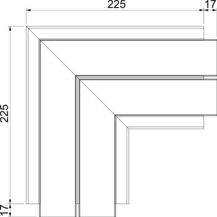 Actual product image OBO Bettermann OBO flat angle