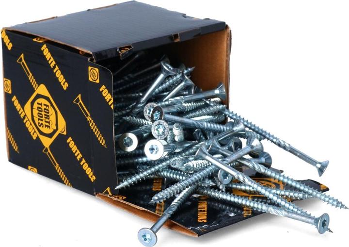 Produktbild Forte tools CHIPBOARD SCR T30 6.0X120/72 WHIT ZN(100 (100 Schrauben pro Stück)