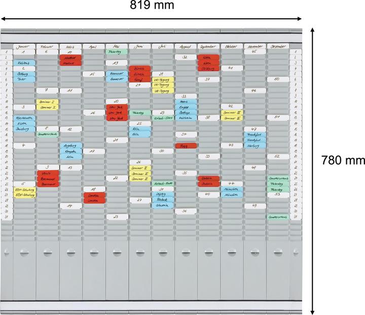 Actual product image Franken PLANNING BOARD 12TRÄG.35FÄC (10.5 x 25.5 x 81 cm)