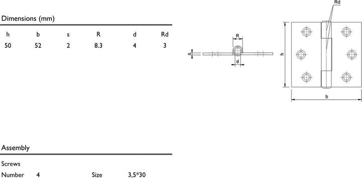 Produktbild Charmag Scharnier