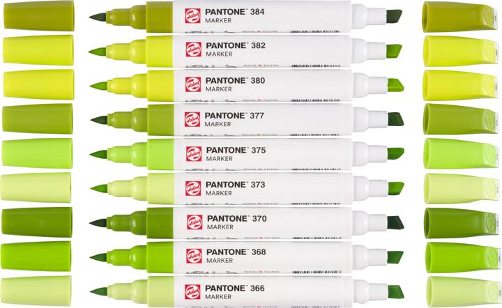 Produktbild Talens Pantone Marker Set 9x Gelb/Grün, Strichstärke: Keine (9x)