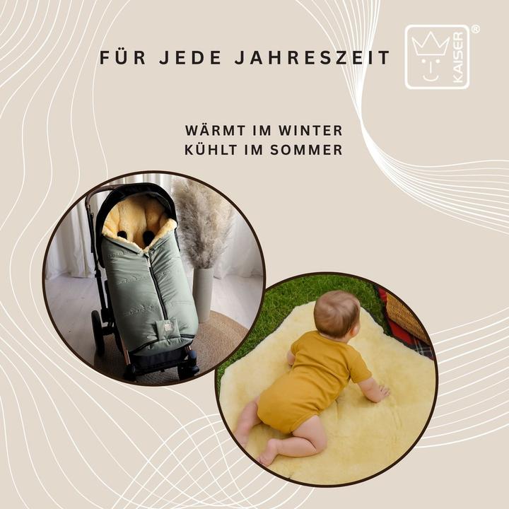 Image du produit Kaiser Baby Kaiser Lammfell Fusssack Iglu 2.0, salbei green/grey