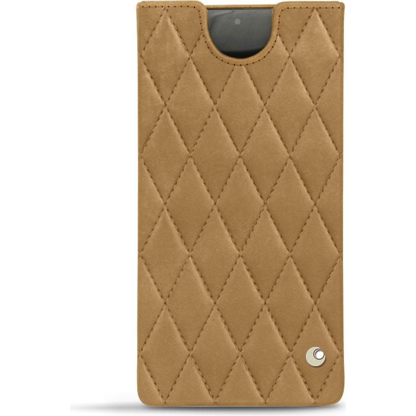 Noreve Lederschutzhülle (Samsung Galaxy Note 10), Smartphone Hülle, Braun