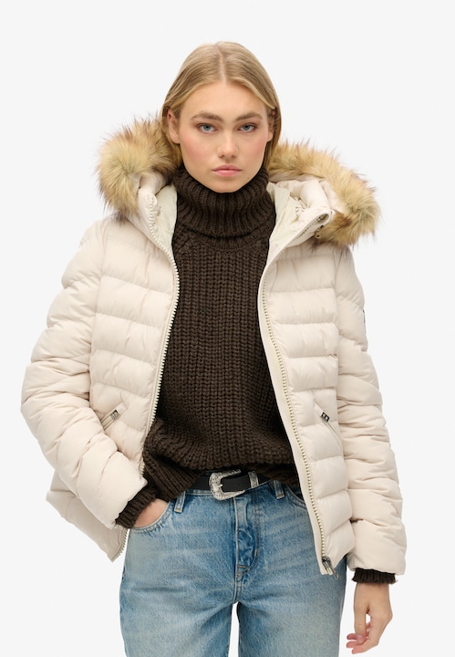 Produktbild Superdry gepolsterte daunenjacke, fuji faux fur (XS)