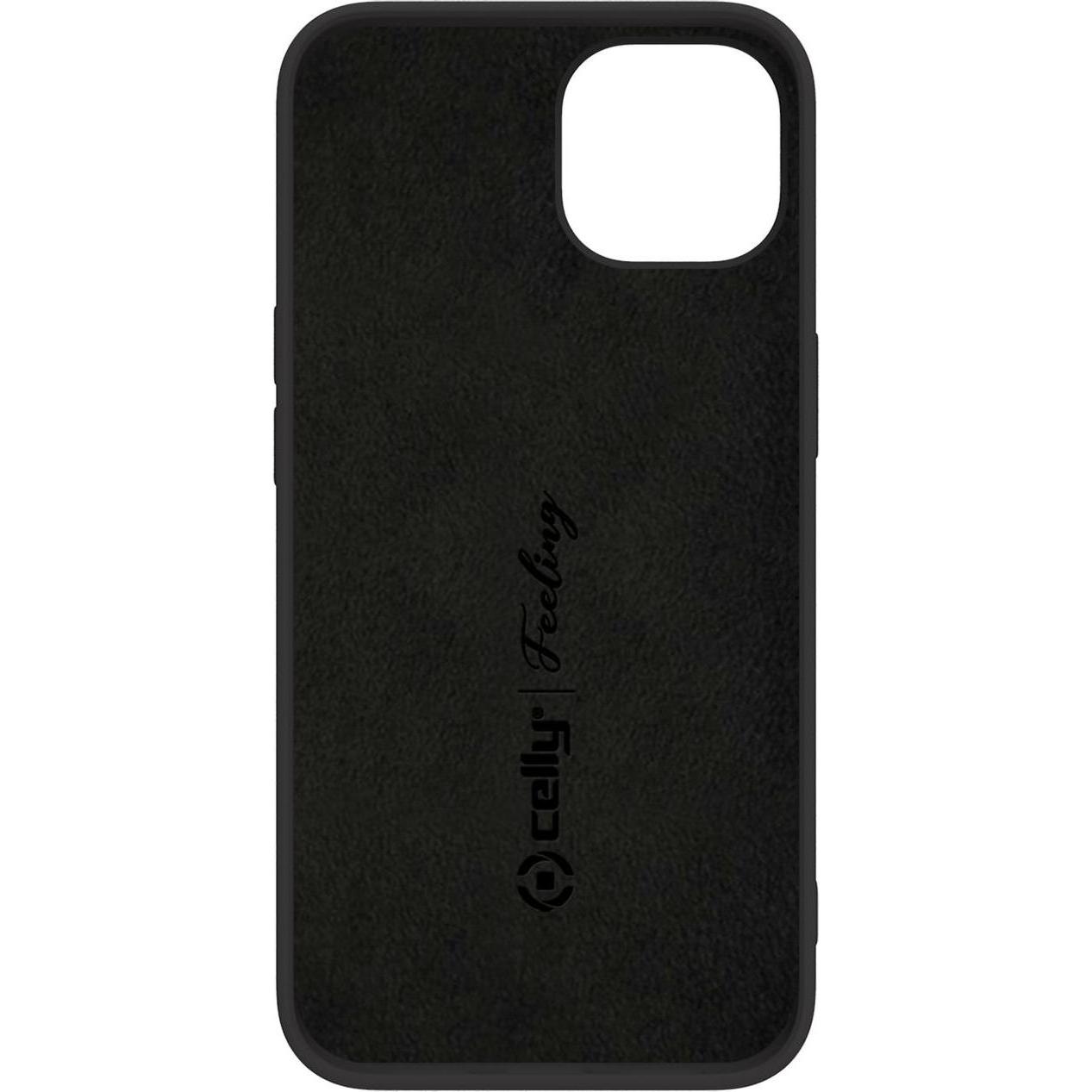 Celly Nero Feeling Custodia Per Cellulare 15,5 Cm (6.1') Cover (Apple Iphone 14), Cover Smartphone,