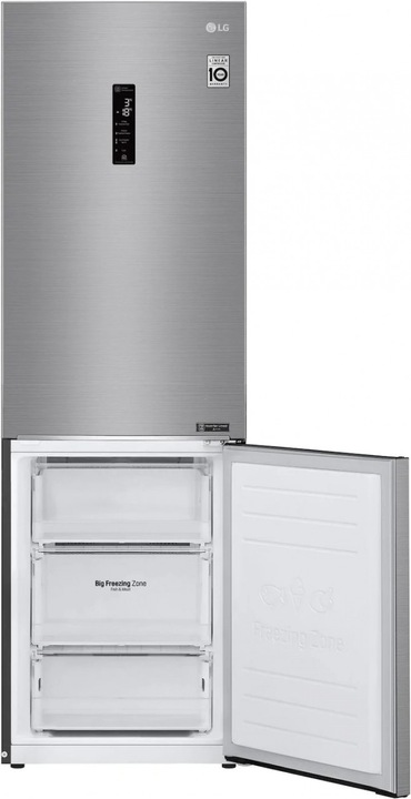 Immagine prodotto LG GBB61PZGFN Anteriore: Acciaio, altezza 186 cm (341 l)