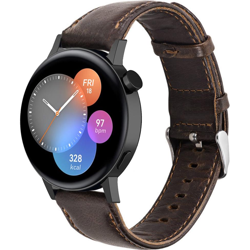 Thumbnail - Strap-it Lederarmband (20 mm, Leder), Uhrenarmband, Braun