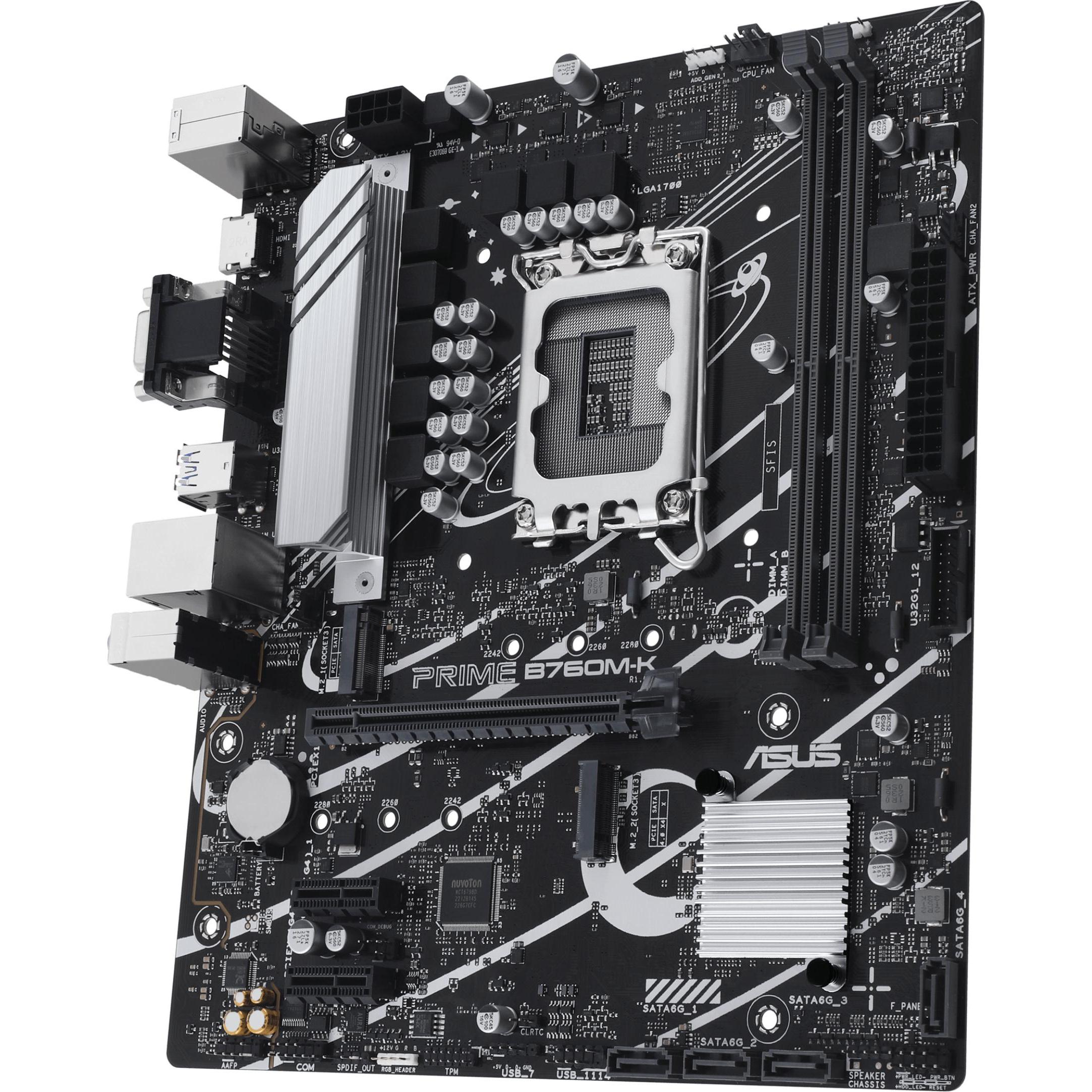 ASUS PRIME B760M-K (LGA 1700, Intel B760, mATX), Mainboard