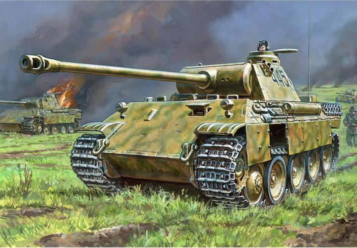 Actual product image Tamiya 1:72 WWII Dt. Pzkmpfw. V Panther Ausf. D