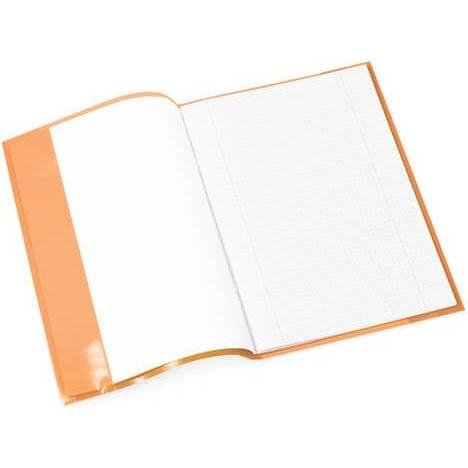 Thumbnail - Herma, Heft + Block, Heftschoner, DIN A4, aus PP, transparent-orange mit Beschriftungsetikett (A4)