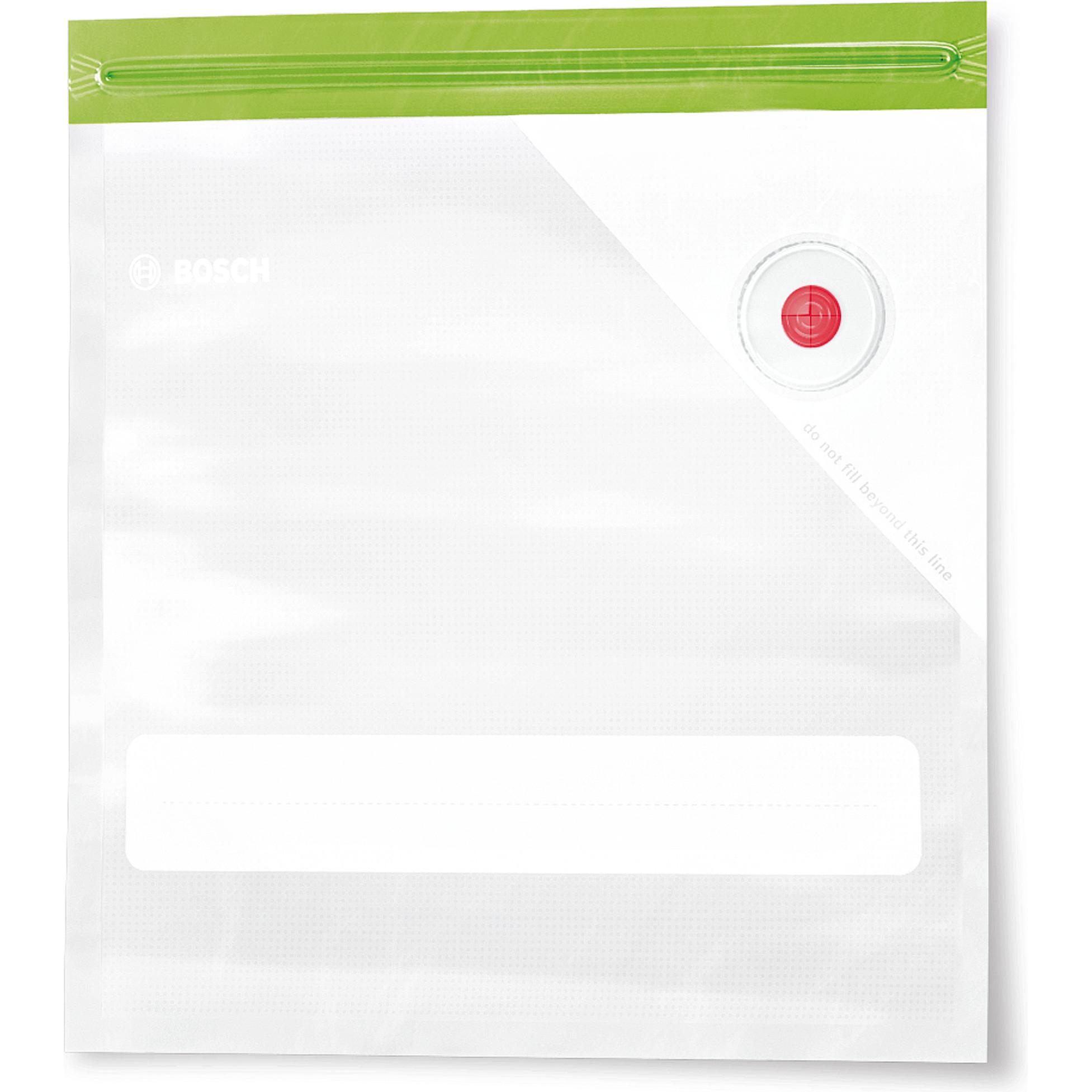 Bosch Hausgeräte Vakuumierbeutel MSZV0FB1 9 Stück, Lebensmittelverpackung, Transparent