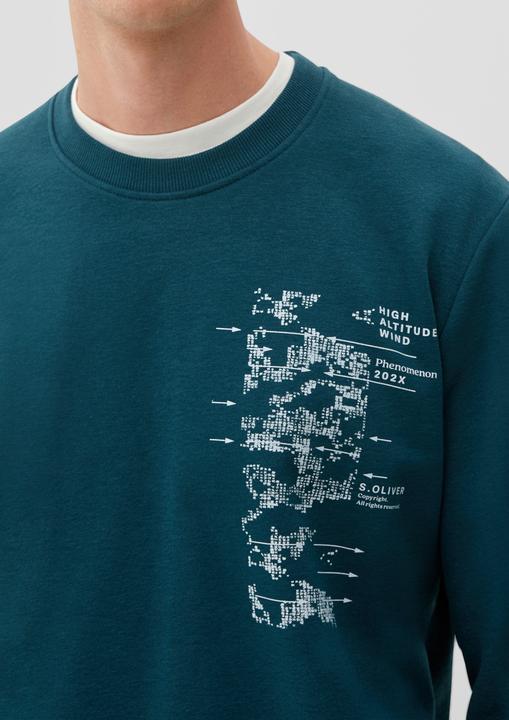 Produktbild s.Oliver Sweatshirt Sweatshirt mit Frontprint (S)