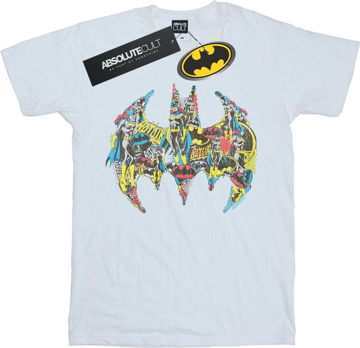 Produktbild Batman Batgirl Logo Collage Baumwolle Boyfriend TShirt (L)