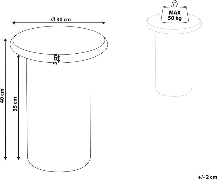 Produktbild Beliani Camtpi (30 x 30 x 40 cm)