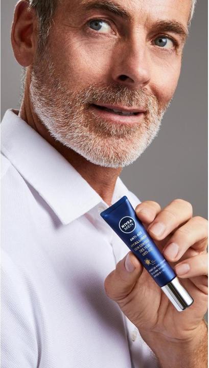 Actual product image NIVEA MEN Men Hyaluron Anti-Age Eye Cream (Eye Care Cream, 15 ml, Day + Night)