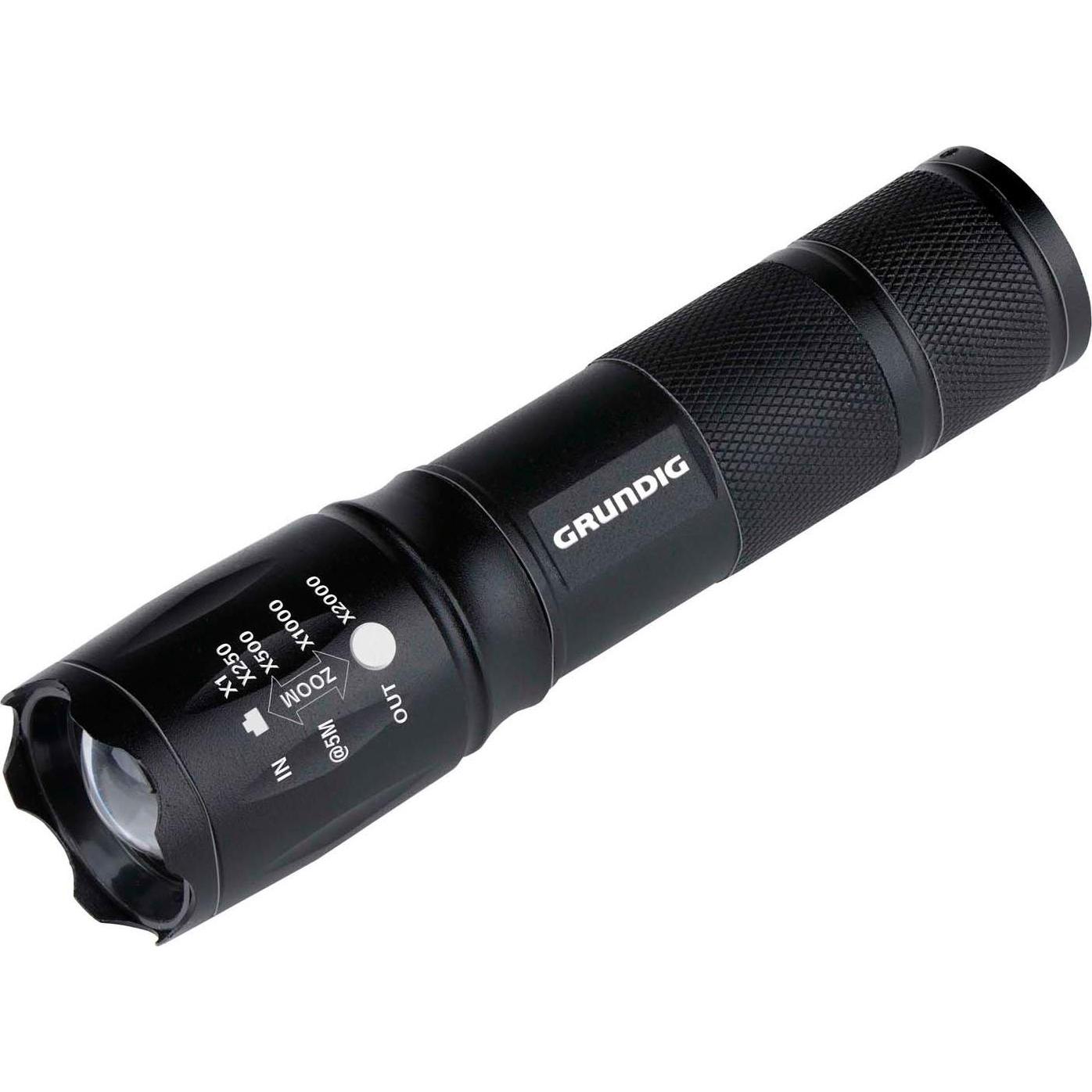 Grundig, Torcia, Torcia 1W LED 80lmn Zoom AL (80 lm)