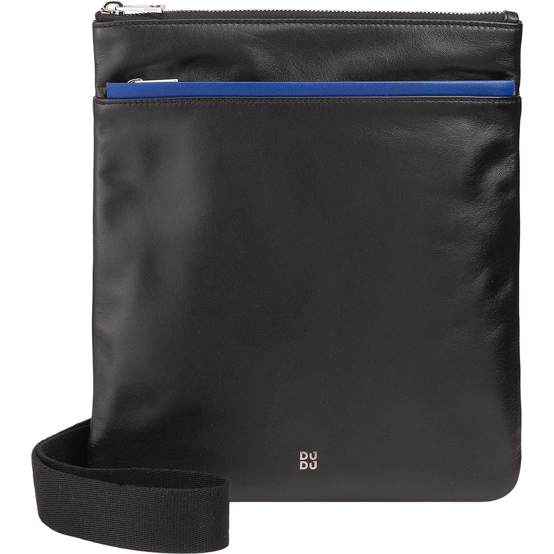 Dudu, Handtasche, Panay Umhängetasche Leder 24 cm, Schwarz