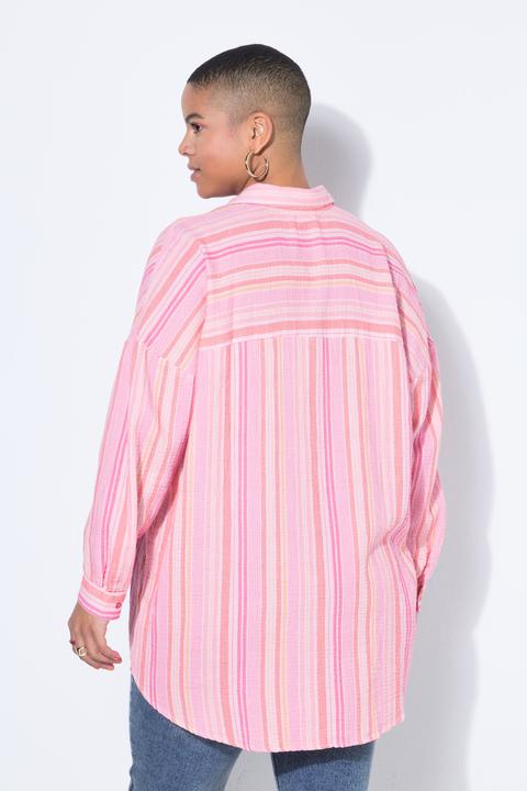Immagine prodotto Studio Untold Camicia di mussola a righe dal taglio oversize con maniche lunghe (58, 60)