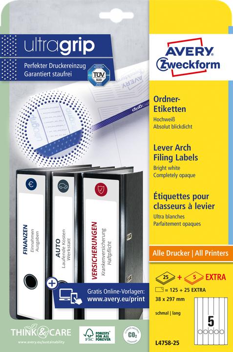 Produktbild Avery Ordner-Etiketten