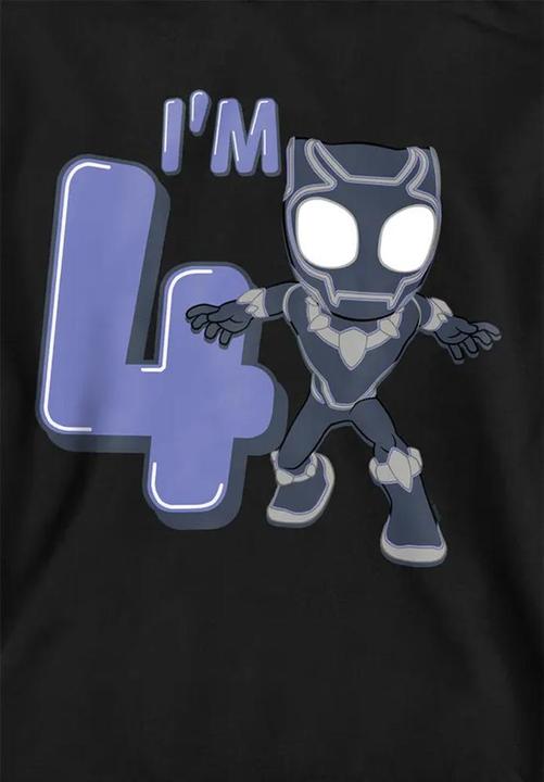 Produktbild Black Kapuzenpullover 4. Geburtstag (128)