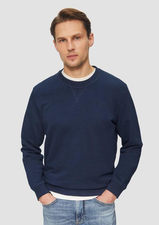 Produktbild S.Oliver Sweatshirt Crew Neck-Sweatshirt aus Baumwollmix mit Logo-Stickerei (XL)