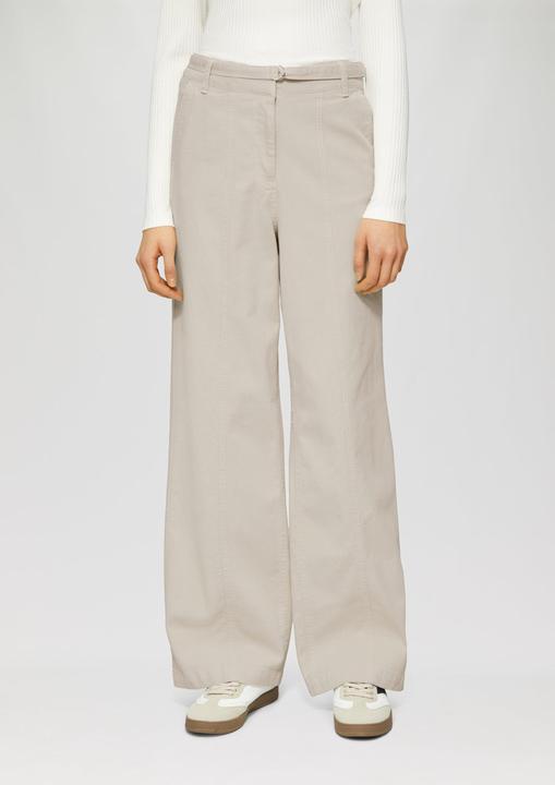 Produktbild S.Oliver Hose Wide-Leg-Hose aus Twill mit Gürtel (38)