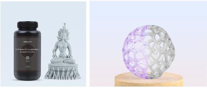 Actual product image Creality Resin Plus 1 kg, Grey (Grey, 1000 g)