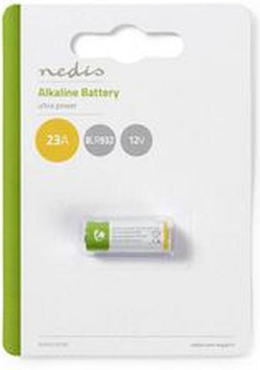 Productafbeelding Nedis Alkaline batterij 23A | 12 V DC | 1 blister | 8LR932 | Geel / Groen (1 Pcs., A23)
