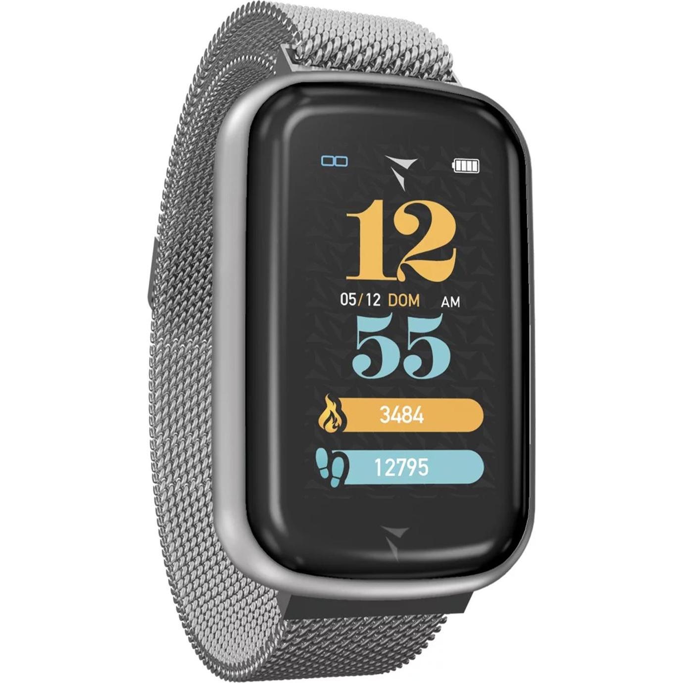 Thumbnail - Techmade Smart Watch STEPS Metal Silver TM-STEPS-MSIL (44 mm), Smartwatch