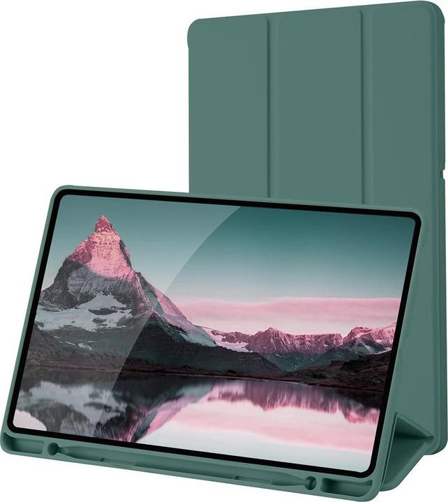 Techsuit - Flex Trifold (with Pencil Holder) - Samsung Galaxy Tab S6 Lite (2020/2022/2024) - Green (Samsung Galaxy Tab S6 Lite (2022), Samsung Galaxy Tab S6 Lite (2024))