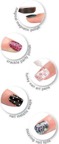 Immagine prodotto Rio Completo Nail Art Shine and Charm ( NADG) (Purple, Borgogna, Oro, Argento)