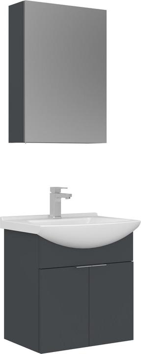Produktbild Homitis Purus 55 Bathroom Cabinet With Sink & Mirror Set (2 Pieces)