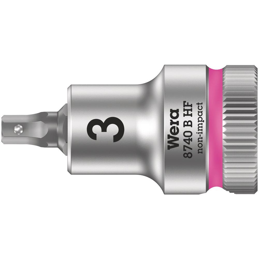 Wera, Steckschlüssel + Stecknuss, 8740 B HF Hex-Plus 3,0 x 35 mm (3 mm)