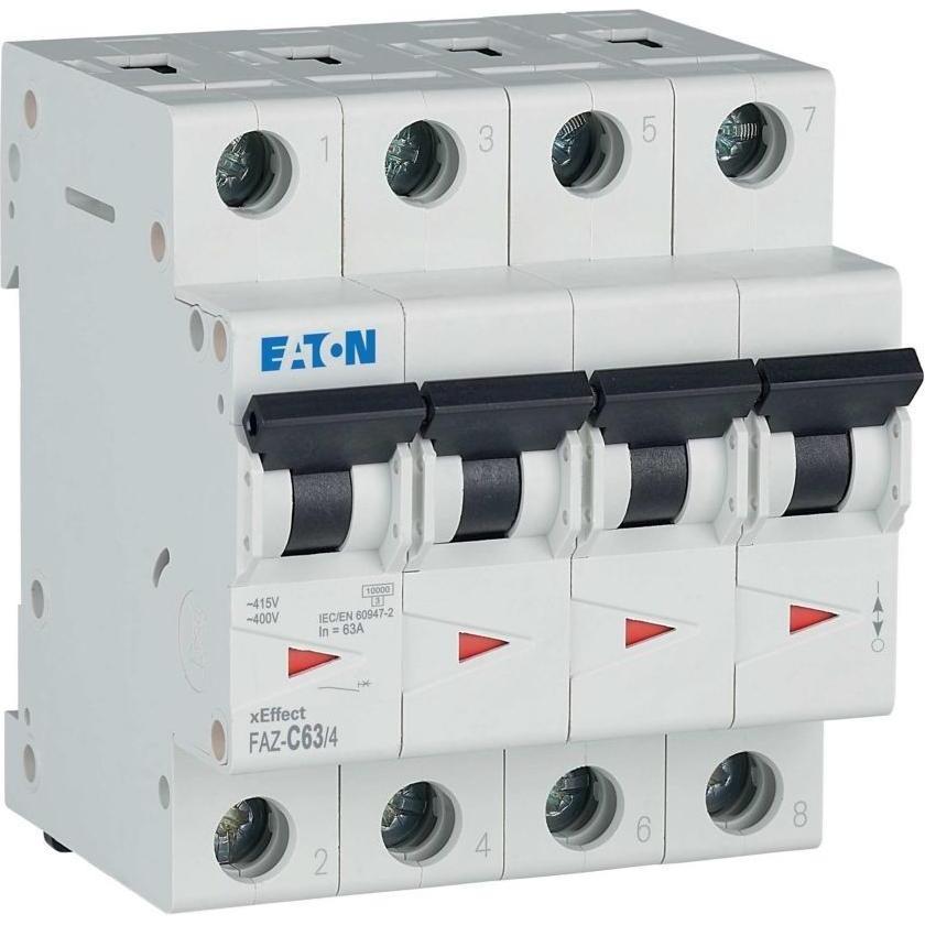 Eaton, Schutzschalter, MOE FAZ-C63/4 LS-Schalter 4p 63A C-Char