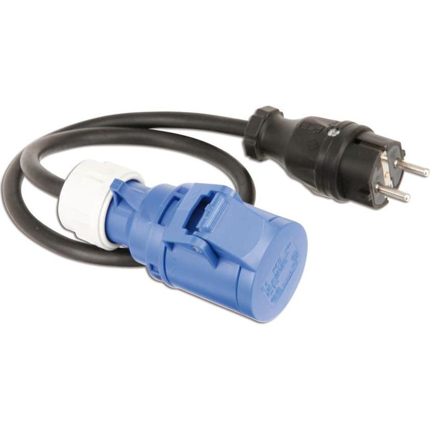 PCE, Netzstecker + Netzkupplung, CEE Caravan Adapterleitung 230V 16A IP44 9009