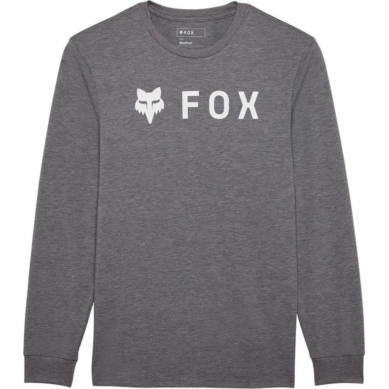 Fox, Herren, Sportshirt, Tee 24 Absolute Ls Tech Htr Graph (XXL), Grau, XXL