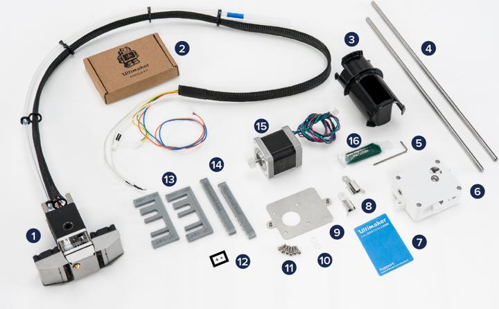 Actual product image Ultimaker Extrusion Upgrade Kit (Replacement parts)