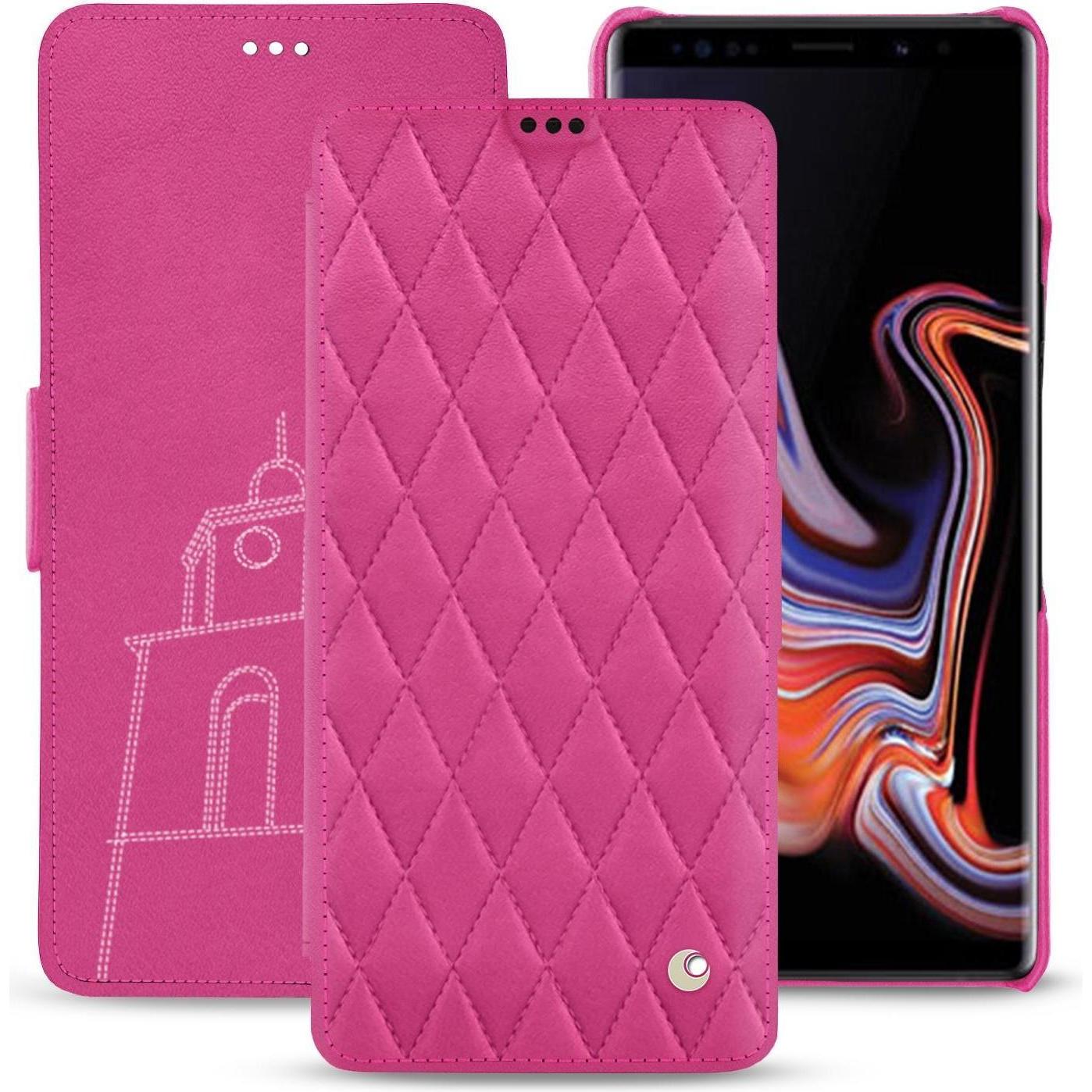 Thumbnail - Noreve Lederschutzhülle horizontal (Samsung Galaxy Note 9), Smartphone Hülle, Rosa