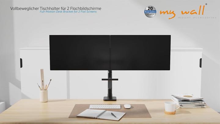 Produktbild myWall My Wall HL59L 1 Stück Monitor-Tischhalterung 43,2 cm (17") - 81,3 cm (32") Schwa (Tisch, 32", 9 kg)