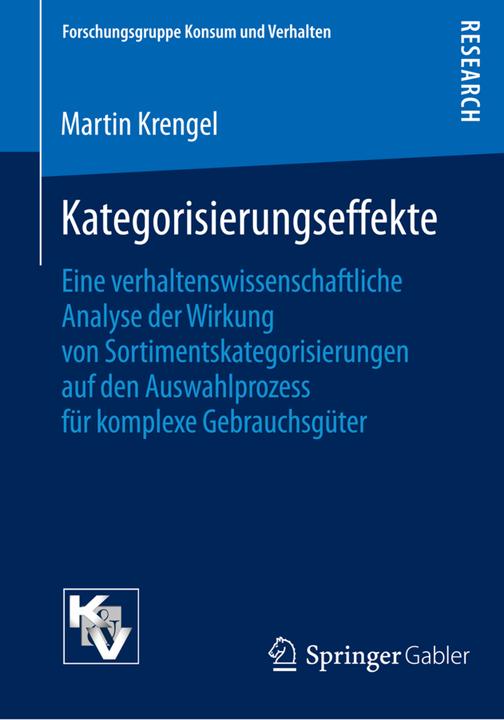 Produktbild Kategorisierungseffekte (Deutsch, Martin Krengel, 2014)