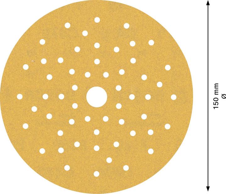 Actual product image Bosch Professional Zubehör Expert C470 Sandpaper multi-hole for random orbital sander, 150 mm, G 180, 50 pcs. (180)