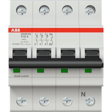 ABB, Schutzschalter, S203M-K63NA Sicherungsautomat K-Char., 2CDS273103R0607