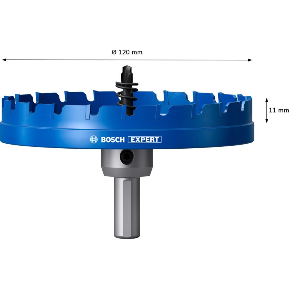Bosch Professional Zubehör, Sega a tazza, Bosch Accessoires EXPERT Sheet Metal gatzaag 120 mm - 2608901451 (65 - 120 mm)