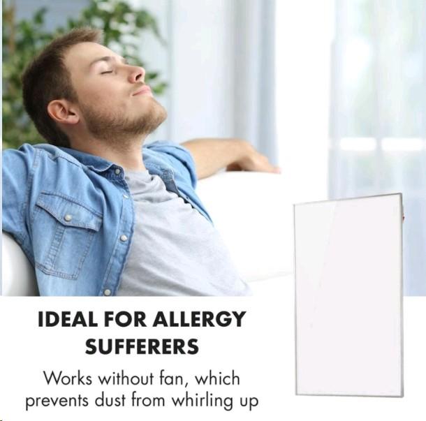 Immagine prodotto Klarstein Wonderwall Smart Infrarood Verwarming elettrico - 60 X 100 Cm - 600W - Ir Comfortheat - (600 W)