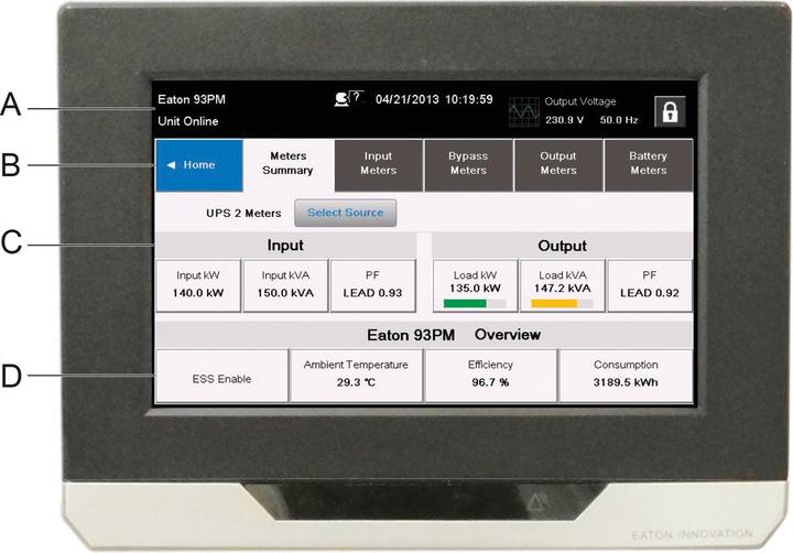 Actual product image Eaton 93PM UPS (100 VA, 100000 W, Online double converter UPS)